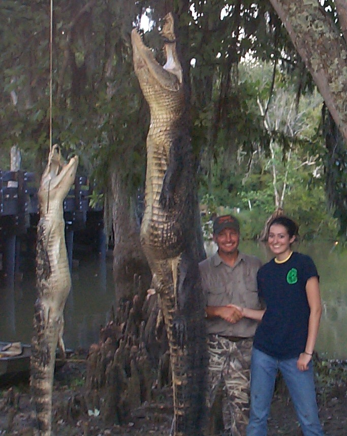 Guided Louisiana Trophy Alligator hunting and lodging with cajun meals